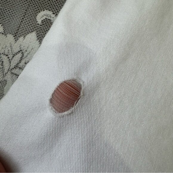 Adriano Goldschmied  The Saige High Rise Wide Leg Crop in White Sz 27 - Picture 5 of 13